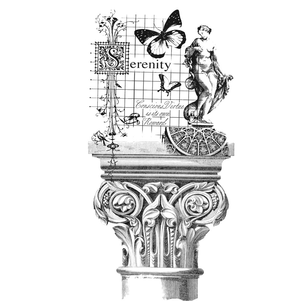 #1679 - Serenity Pillar - Collage/Inspiration